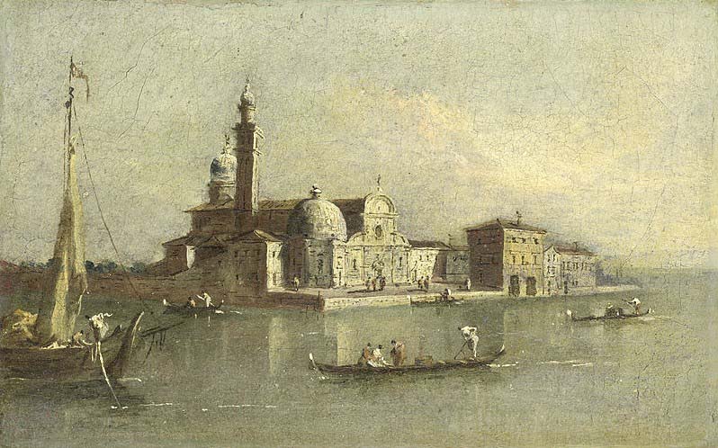 View of the Isola di San Michele in Venice